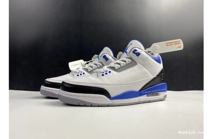 SHOES BLUE RETRO 3 AIR WHITE JORDAN 1108